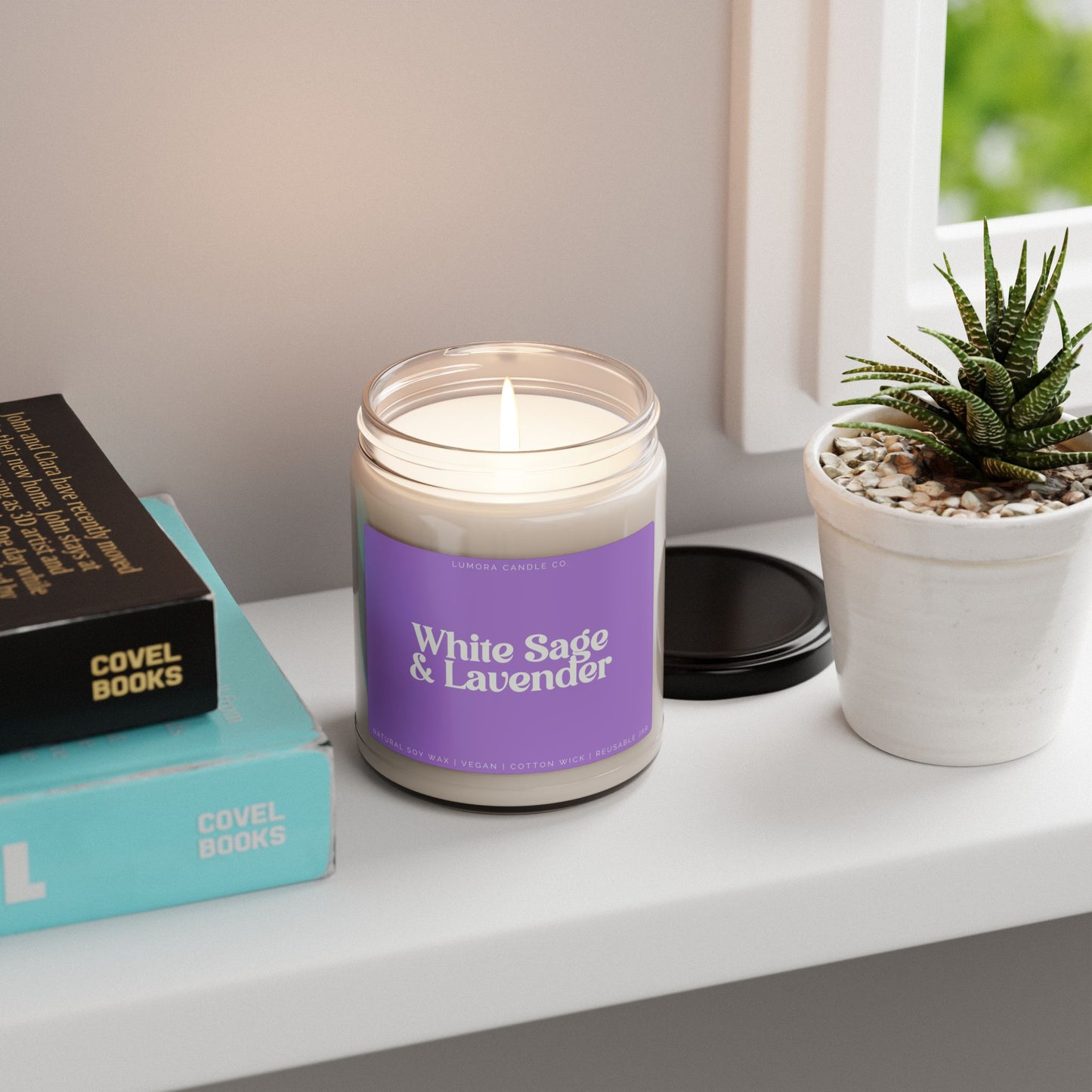 White Sage & Lavender Scented Candle