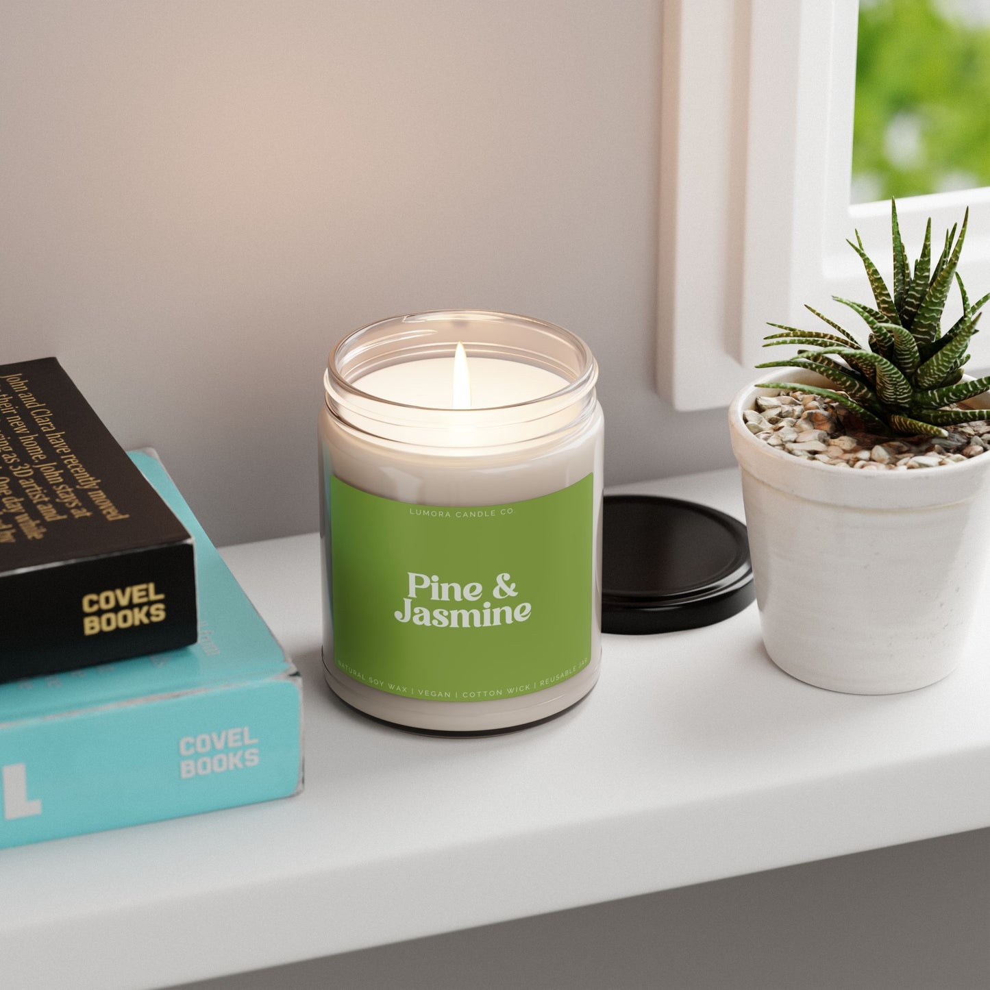 Pine & Jasmine Scented Candle
