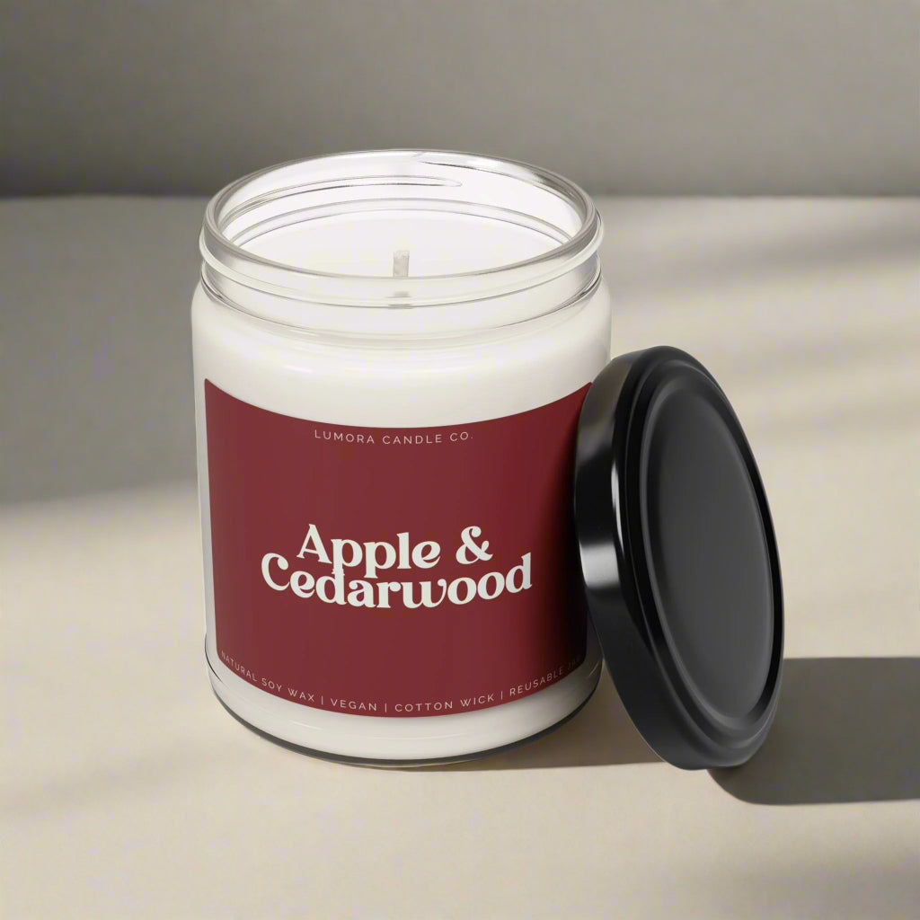 Apple & Cedarwood Scented Candle