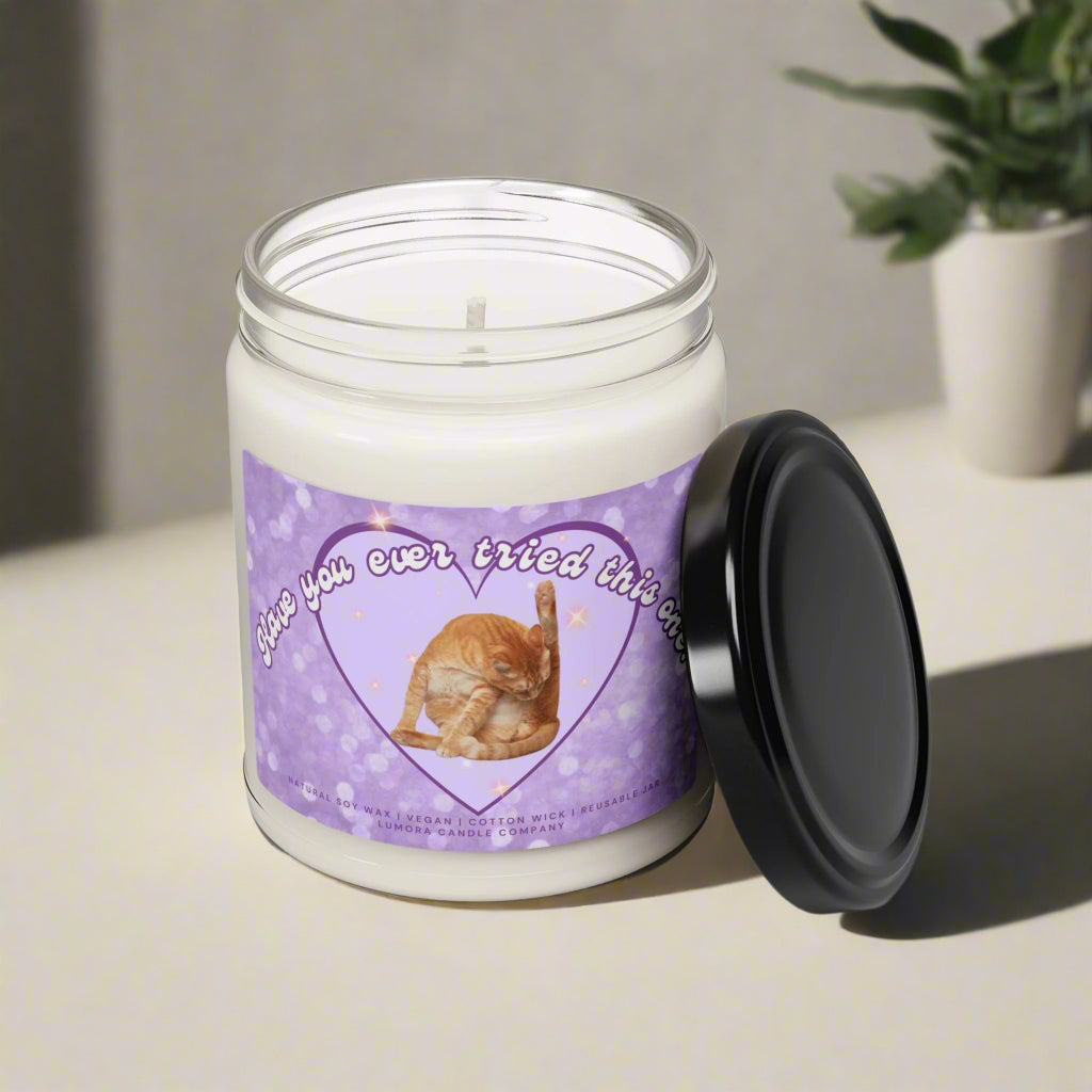 "Have You Ever Tried This One?" Cat Edition Scented Soy Candle