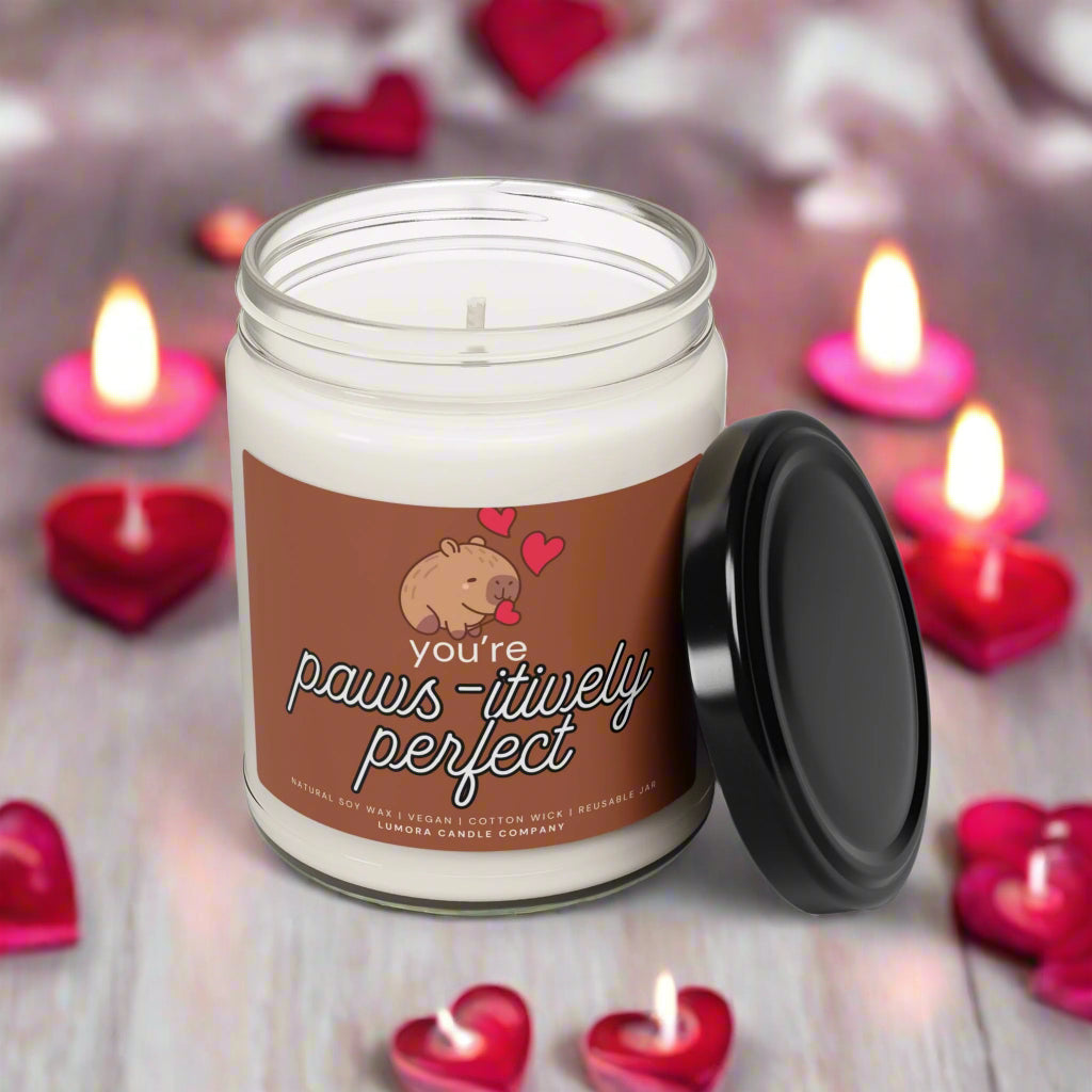 Pwas-itively Perfect Scented Soy Candle