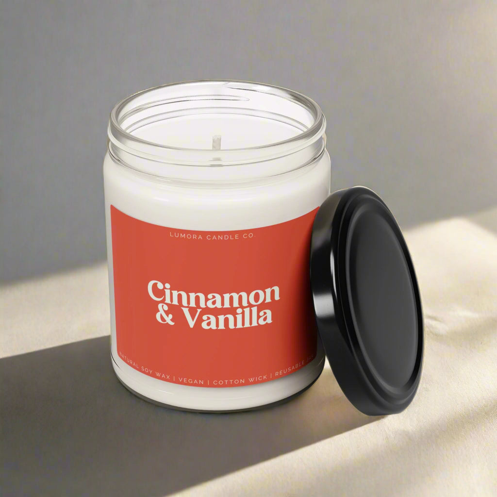 Cinnamon & Vanilla Scented Candle