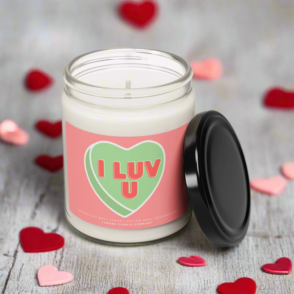 I Luv U Scented Soy Candle