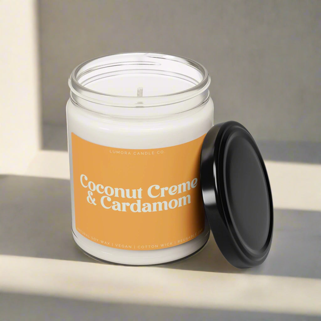 Coconut Cream & Cardamom Scented Candle