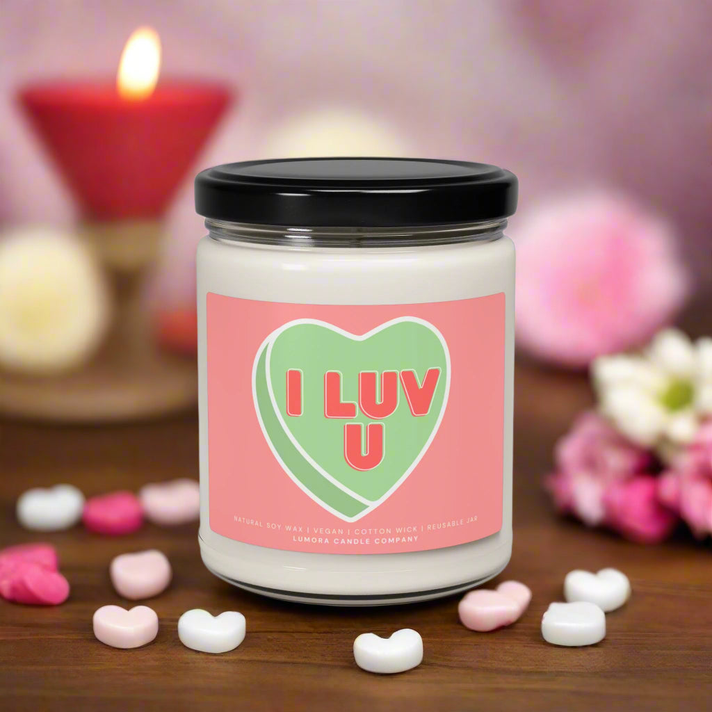 I Luv U Scented Soy Candle