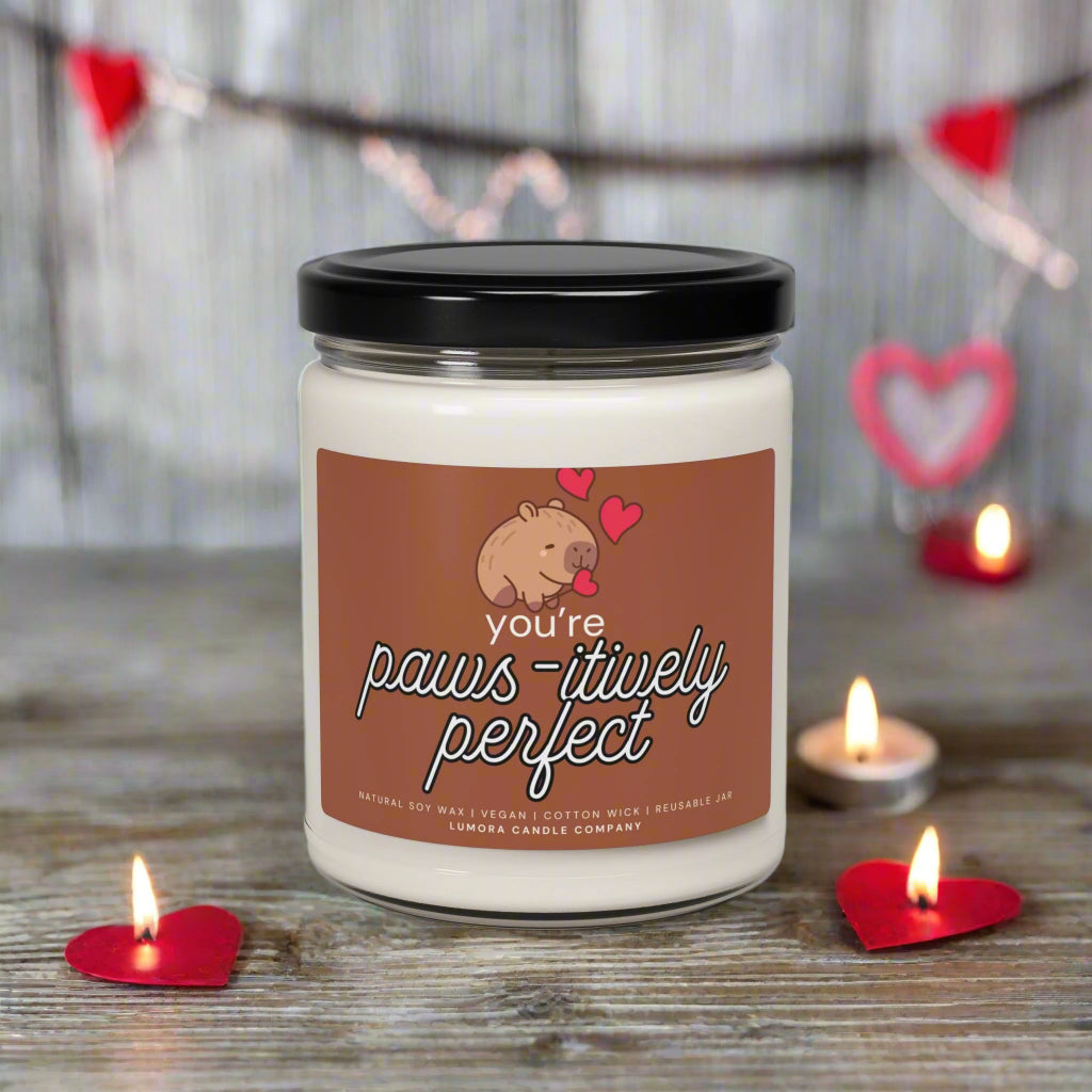 Pwas-itively Perfect Scented Soy Candle