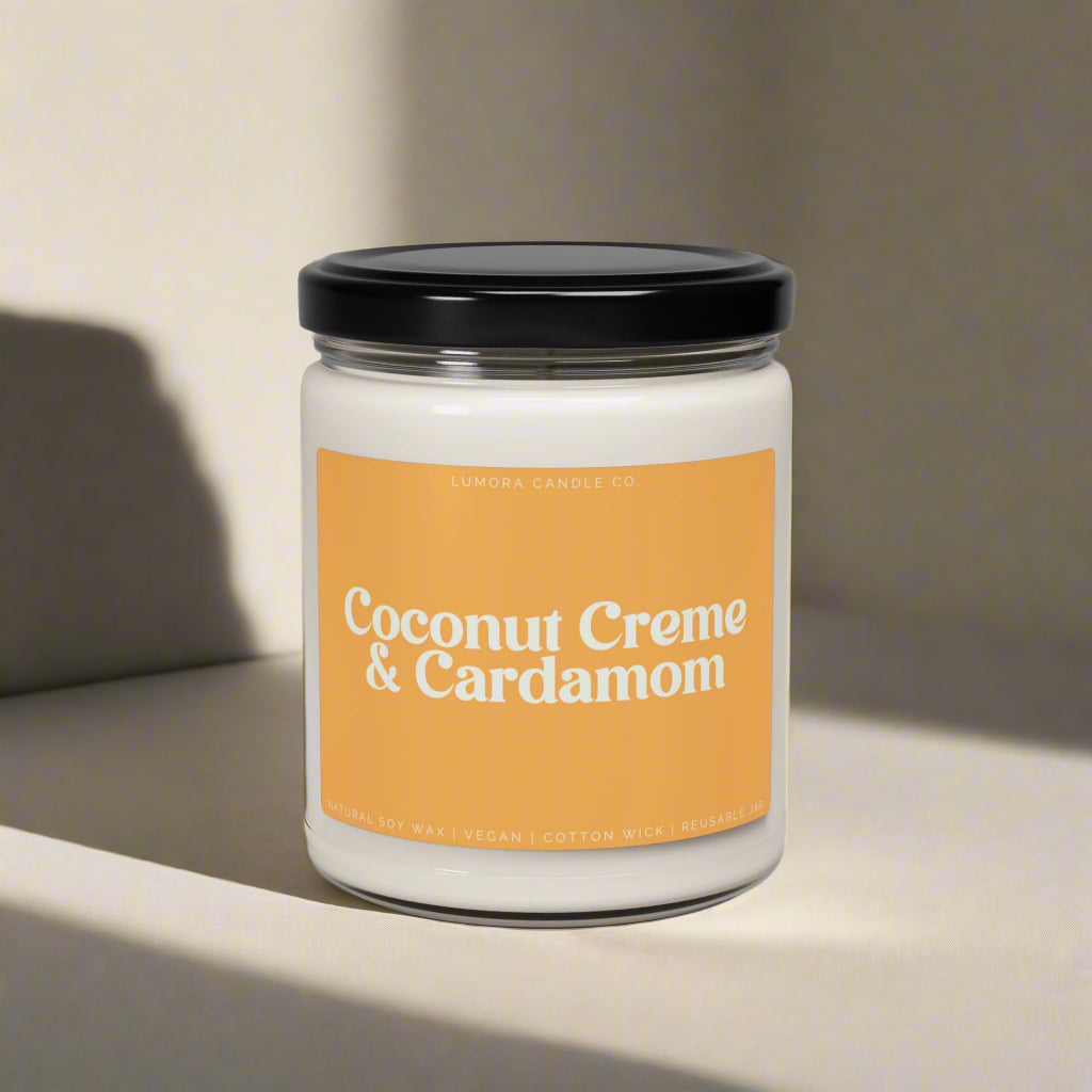 Coconut Cream & Cardamom Scented Candle