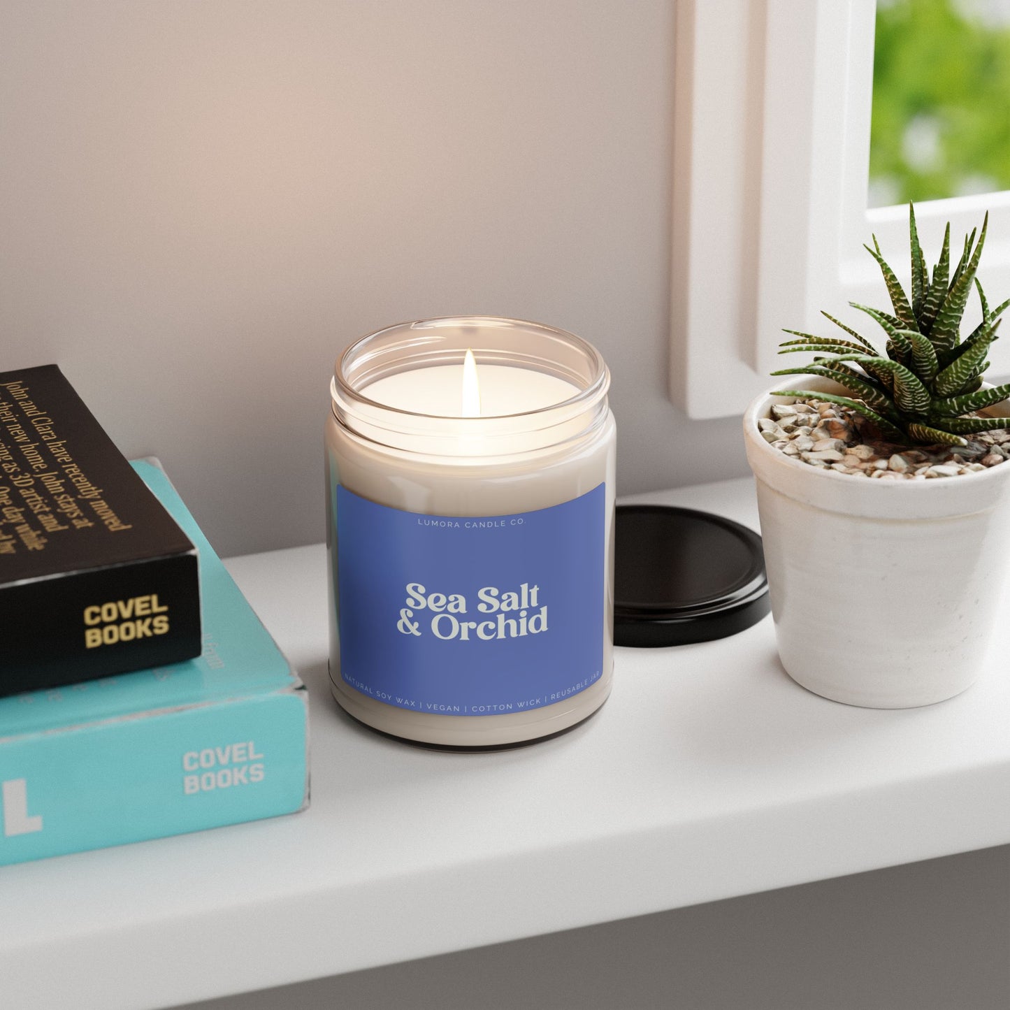 Sea Salt & Orchid Scented Candle